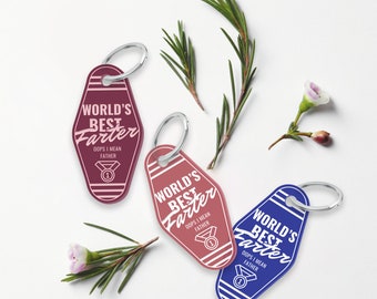World's Best Farter Keyring, Funny Quote, Motel Keyring, Father's Day Gifts, Gifts For Dad, Dad's Keyring, Worlds Best Dad Puns, Acrylic