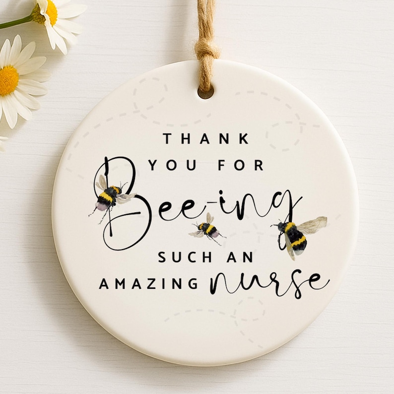 Nurse Thank You Ornament – Beeing an Amazing Nurse Keepsake Gift – NHS Appreciation Gift