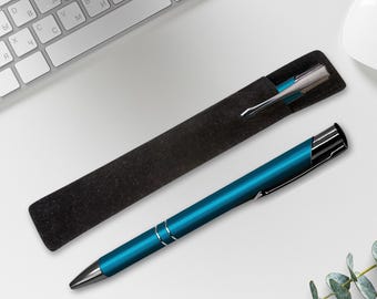 Black Velvet Pen Sleeve For Sticky Art Pens - Elegant Protective Case for Pens - Single Pen Pouch Perfect for Gifting or Storage