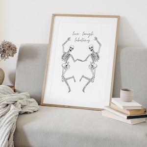 dark humor poster, edgy wall art, Live. Laugh. Lobotomy print, unique home decor, unconventional art, witty wall decor,  Dark Humor Wall Art, Funny Print, Seasonal Decor, Fall Wall Art, Halloween Poster, Autumnal Home Decor Gift