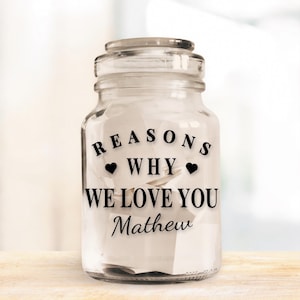 personalised love jar sticker custom memory jar decal reasons why i love you sticker sentimental gift idea diy love jar vinyl mum dad grandma gift personalised keepsake sticker custom jar label heartfelt gift