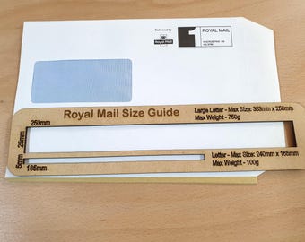 Royal mail ppi letter guide - size template - post office size guide - small large letter posting stencil
