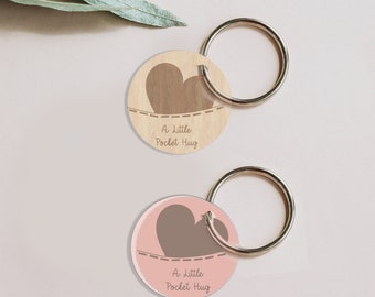Pocket Hug Keying Hug Token Thinking of you Love Heart Sending a Hug