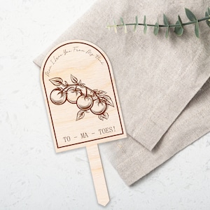 Mother's Day Tomato Pun Plant Tag: Personalised Mother's Day Gift, Cute Plant Accessory, Gift For Mum, Plant Lover, Mum Appreciation afbeelding 1