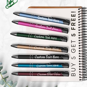 Personalised Engraved Metal Pen - Custom Text Message - Gift - Teacher - BUY 5 GET 5 FREE image 8