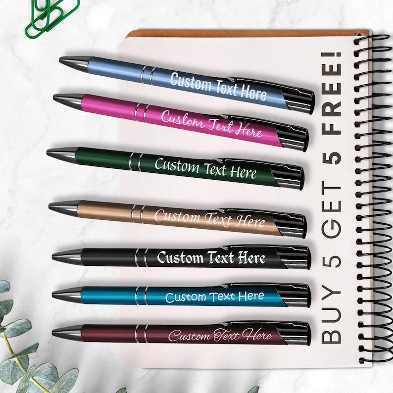 Personalised Engraved Metal Pen - Custom Text Message - Gift - Teacher - BUY 5 GET 5 FREE image 8