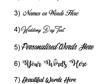 Personalised Sticker / Various Fonts Sizes / Wall Words Writing / Names Letters / Custom Text Stickers / Vinyl Decal