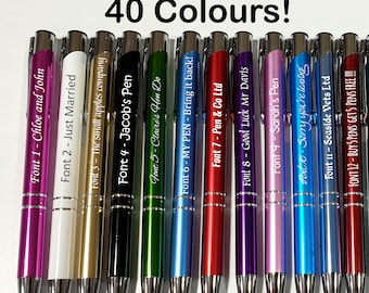 Ideal Christmas Gift Personalised Engraved Pens Ideal Gift for Teachers, Birthdays, Christmas, Weddings, Graduations & much more