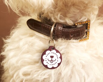 I Can't Control My Licker - Mouth, Personalised Dog Collar Tag: Funny Custom Pet Safety Accessories, New Pet Essentials, Unique Gift For Dog