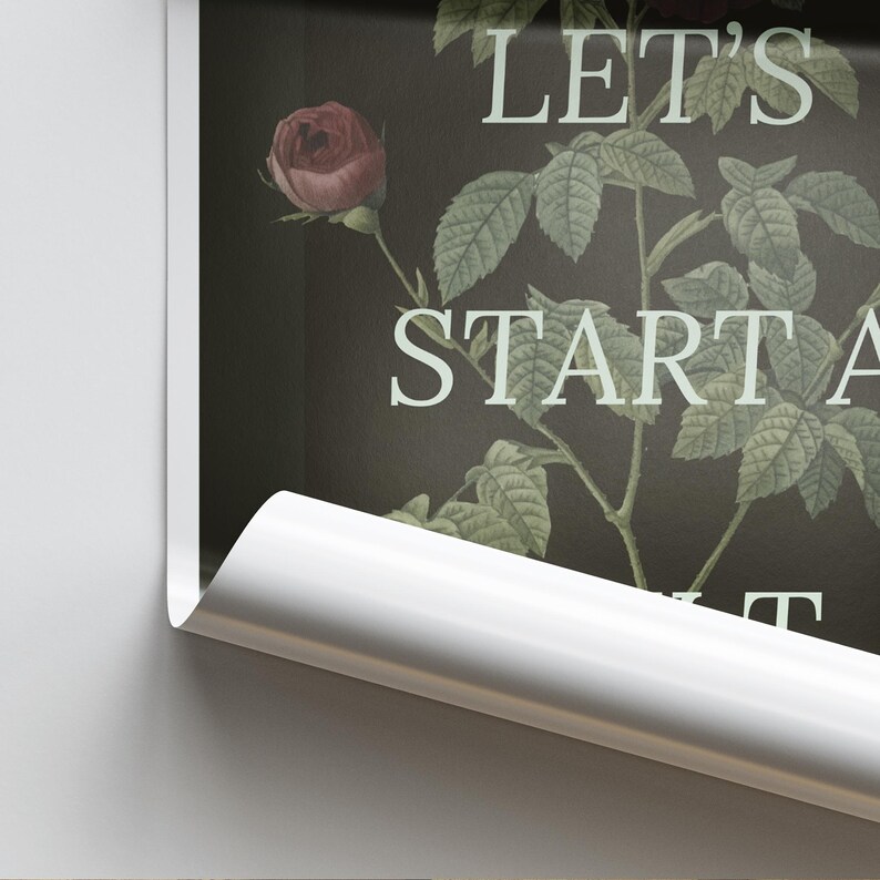 Let's start a cult - 04 poster: alternative decor, dark humour print, halloween wall art, funny cool print, halloween print, edgy home decor image 4