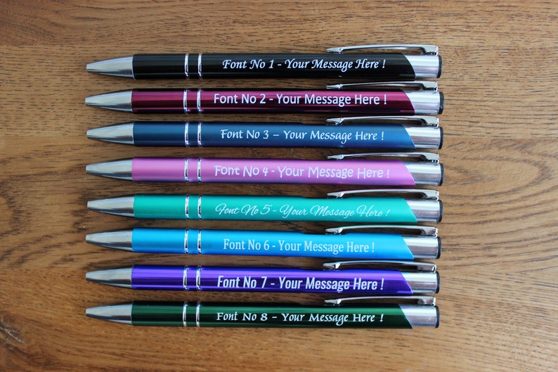 Personalised Engraved Metal Pen High Quality Custom Message Promotional Gift BUY 5 GET 5 FREE image 2