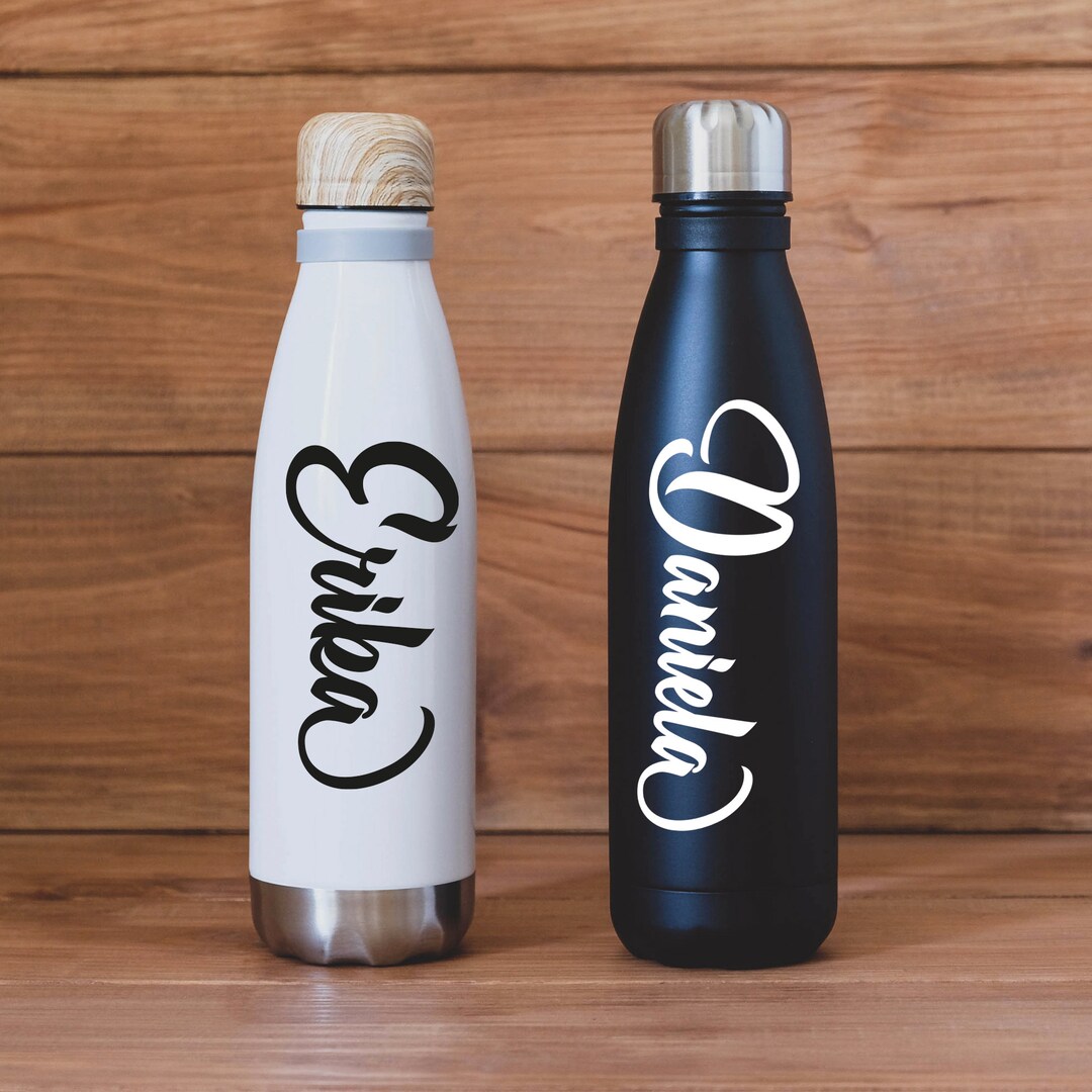 Personalised Name Sticker / Vinyl Decal Label / Water Bottle / Wine ...