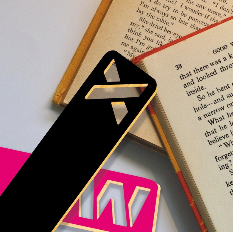 A-Z Dividers For Books - Alphabetical Order, Wooden Markers, Organise, Book Separator, Storage Label, Book Shelf, Home Libary Gift bild 2