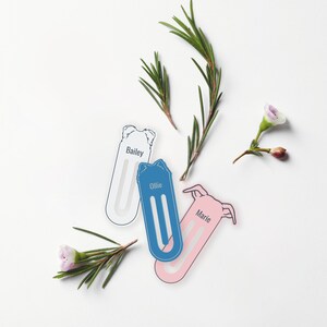 Personalised Dog Ears Clip Bookmark, Acrylic Bookmark, Dog Bookmark, Gift For Book Lover, Gift For Dog Lover, Personalised Gift