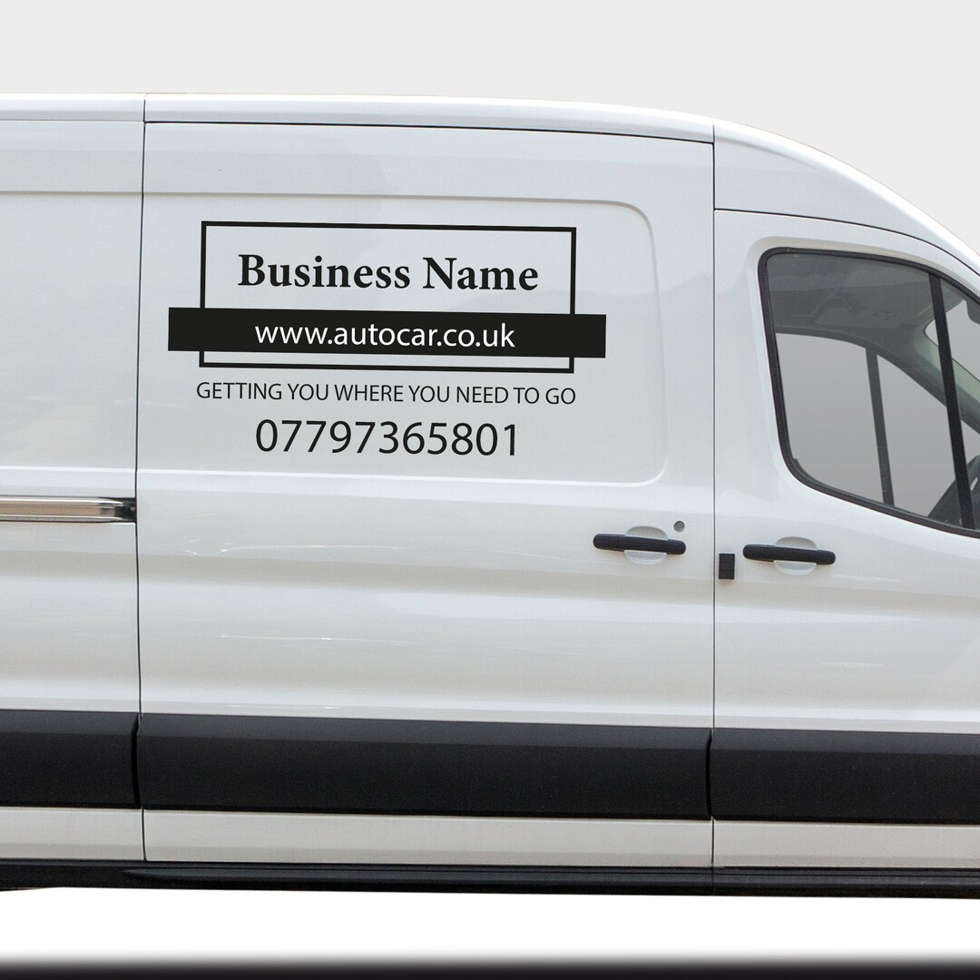 Car Advertising Business Information Van Sticker Company Window ...