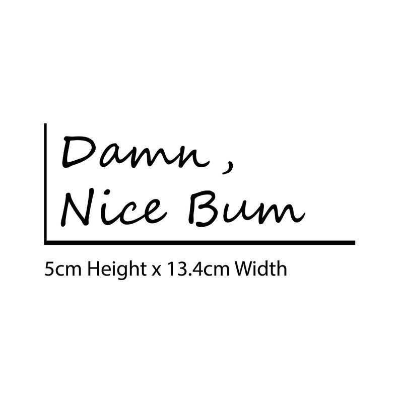 Funny Nice Bum mirror sticker Vinyl Decals Mirror Decals Mirror sticker, Funny Home Decor, Bathroom Mirror Sticker, Nice Bum Decal image 3