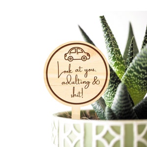 Look At You Adulting - Funny Thoughtful Personalised Plant Gift For Special Milestones & Events - 6 Occasions Available 画像 2