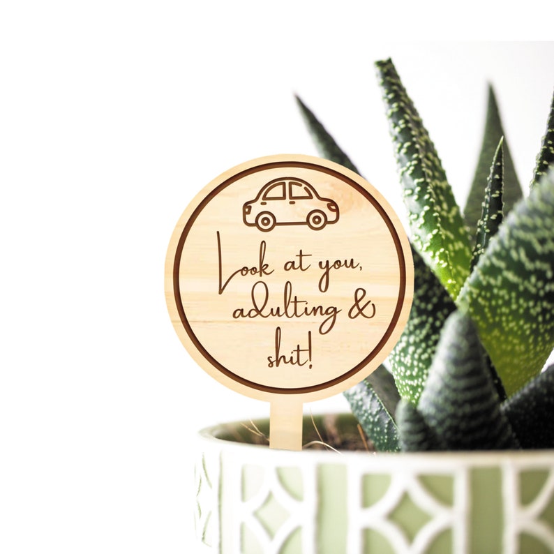 Look At You Adulting - Funny Thoughtful Personalised Plant Gift For Special Milestones & Events - 6 Occasions Available 画像 2