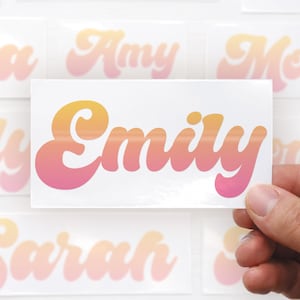 personalised name sticker custom name sticker personalised vinyl decal custom vinyl sticker personalised label sticker custom name decal waterproof name sticker glossy name sticker personalised bottle sticker custom water bottle name sticker personalised phone sticker custom laptop decal personalised kids name sticker aesthetic name sticker retro name sticker personalised tumbler sticker custom mirror sticker personalised gift sticker name label vinyl custom name label sticker