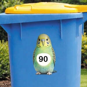 wheelie bin sticker personalised bin sticker bin number sticker custom bin sticker personalised wheelie bin decal house number bin sticker bin identification sticker outdoor bin sticker large bin number sticker budgie bin sticker bird wheelie bin sticker cute bin sticker personalised outdoor sticker wheelie bin number decal bin label waterproof wheelie bin sticker uk custom number bin sticker wheelie bin identification sticker