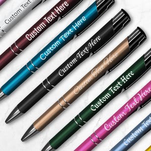 Personalised Engraved Metal Pen - Custom Text Message - Gift - Teacher - BUY 5 GET 5 FREE image 2