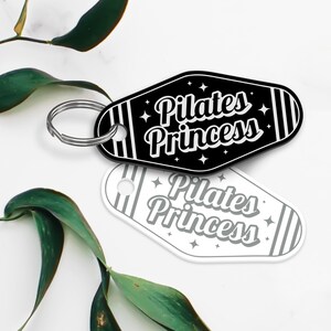 Pilates Princess Keyring – Star Design: Motel Style Acrylic Keychain | Pilates Gift for Her, Pilates Accessories, Instructor Gifts image 2
