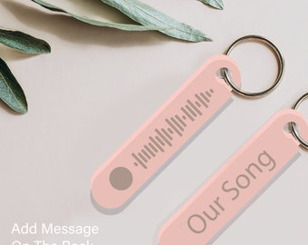 Spotify Keyring Our Song Music Personalised Gift Code Spotify Keychain