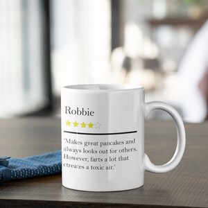 Star Rating Personalised Name Review Mug Name Description image 1