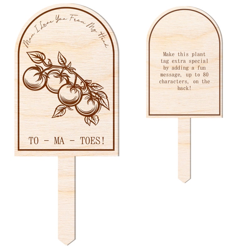 Mother's Day Tomato Pun Plant Tag: Personalised Mother's Day Gift, Cute Plant Accessory, Gift For Mum, Plant Lover, Mum Appreciation afbeelding 4