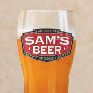 Personalised Beer Glass Sticker | Custom Name Beer Label Decal | Beer Lover Gift | Personalised Bar Sticker | Birthday Glass Gift image 7