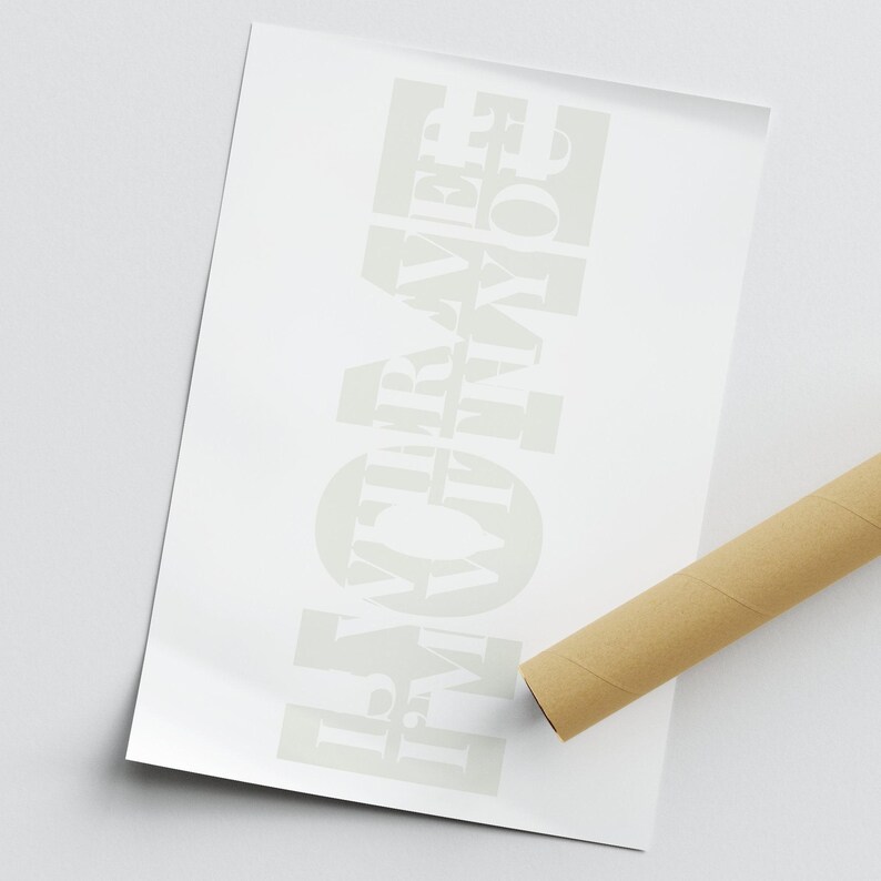 May include: White print on a white background that reads "HOME IS WHERE THE LOVE IS".