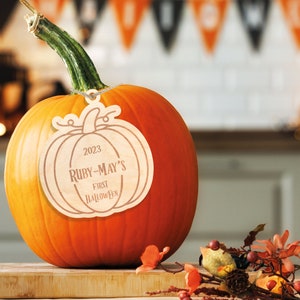 My First Halloween Baby Pumpkin Name Personalised Halloween