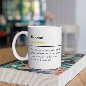 Star Rating Personalised Name Review Mug Name Description image 3