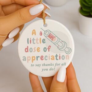 Nurse Thank You Gift Ornament – A Little Dose of Appreciation – NHS Thank You Gift