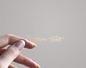 DIE CUT Foil Custom Text or Own Photo Logo Clear Sticker 2 quot , 3 , 4 , 5 quot or 6 quot