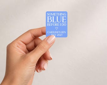 Something Blue Before I Do Stickers, Hen Party Shot Bottle Labels, Bridal Shower Favours