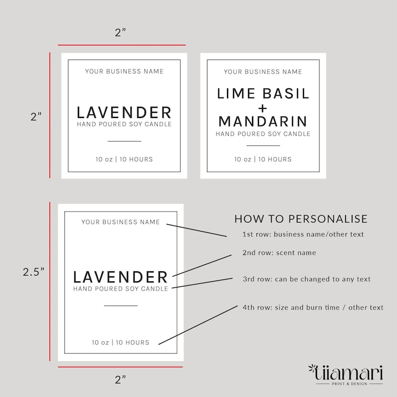 Custom Candle Label Stickers | Candle Jar Labels | Personalised Candle ...