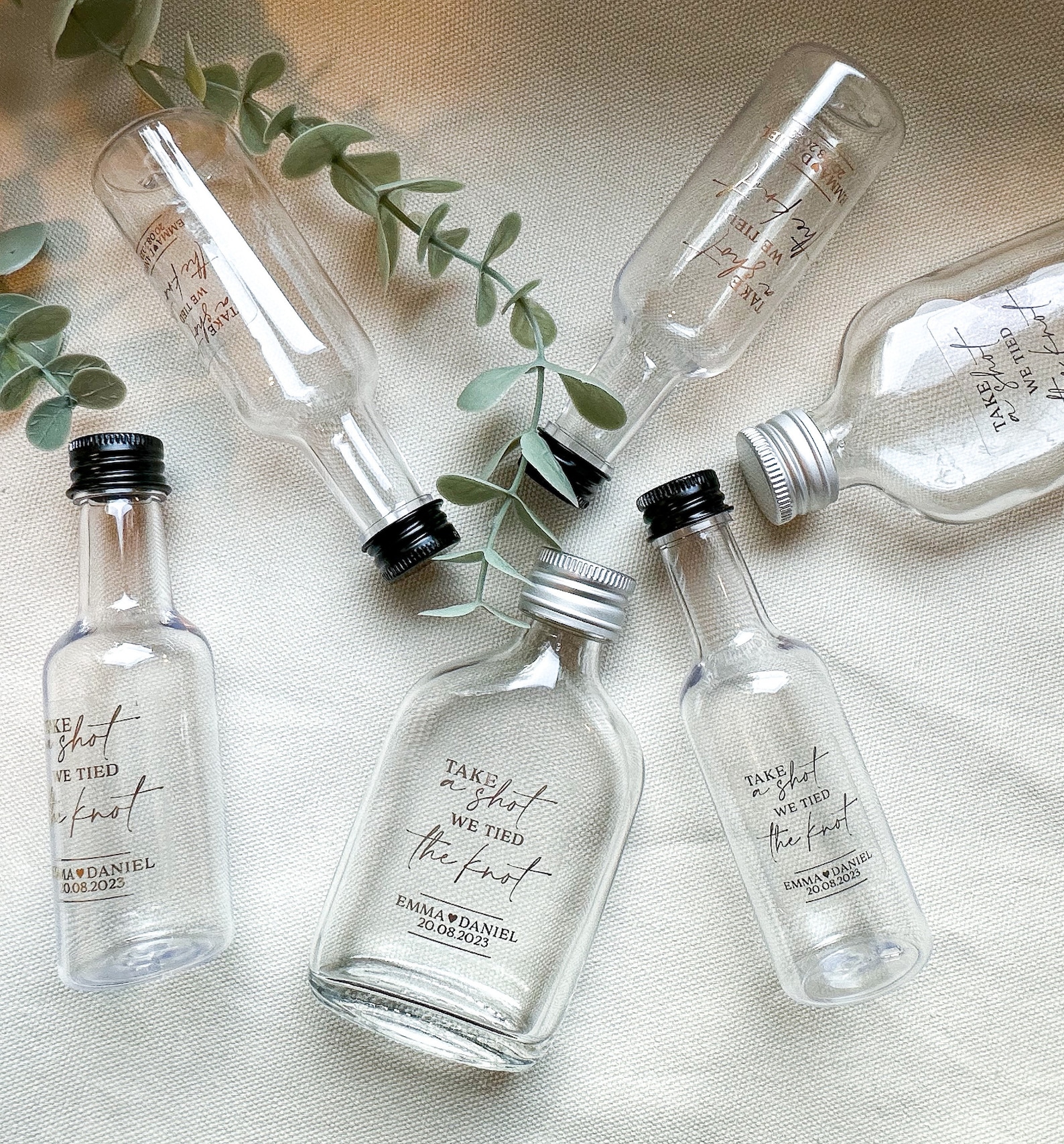 Take A Shot We Tied the Knot Stickers for Wedding Favours - Etsy