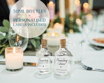 Dancing Juice Personalised Bottles • Wedding Favour Bottles • Custom Party Favours