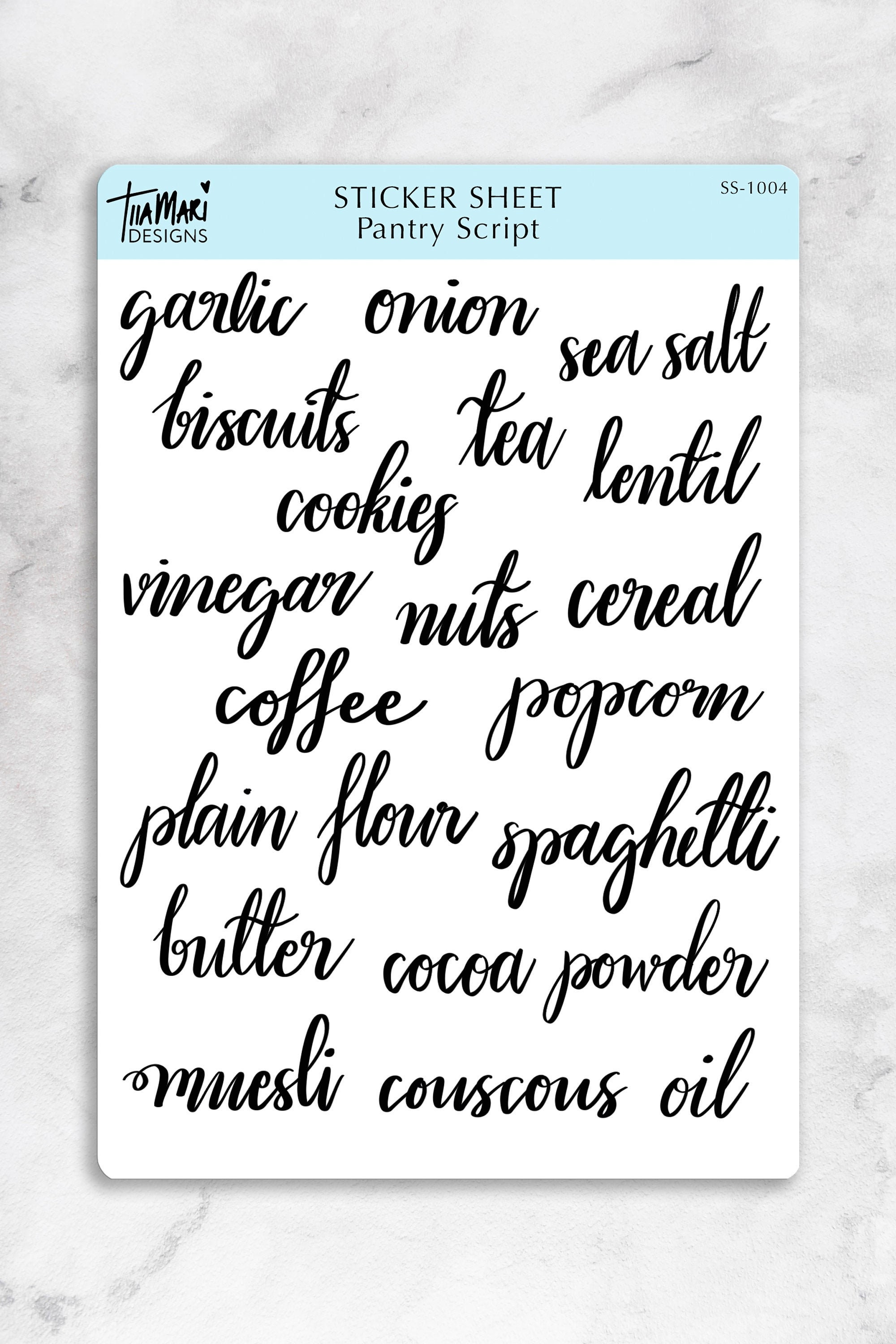 clear vinyl sticker sheet