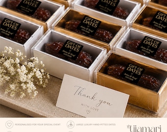 Personalised Medjool Date Wedding Favours | Palestinian Luxury Gift Boxes