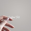 WHITE INK Custom Text or Own Design/Logo Clear Sticker | 2&quot;, 3”, 4”, 5&quot; or 6&quot;
