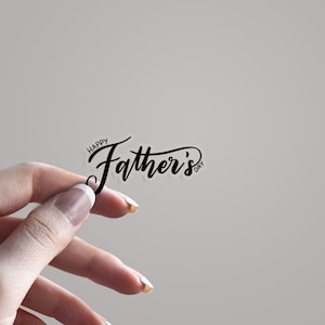 Happy Father&#39;s Day Clear Label Sticker, Cardmaking and Crafting