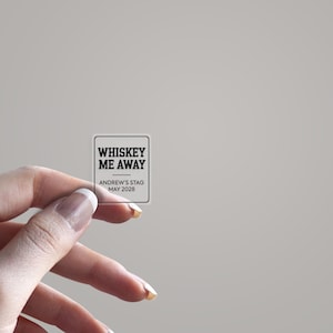 Whiskey Me Away Stag Do Party Favour, Bachelor Party Stickers, Bottle Labels, Personalised Favour Stickers