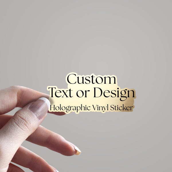 Custom Smooth Gold Vinyl Stickers: Personalized Text, Logo Labels