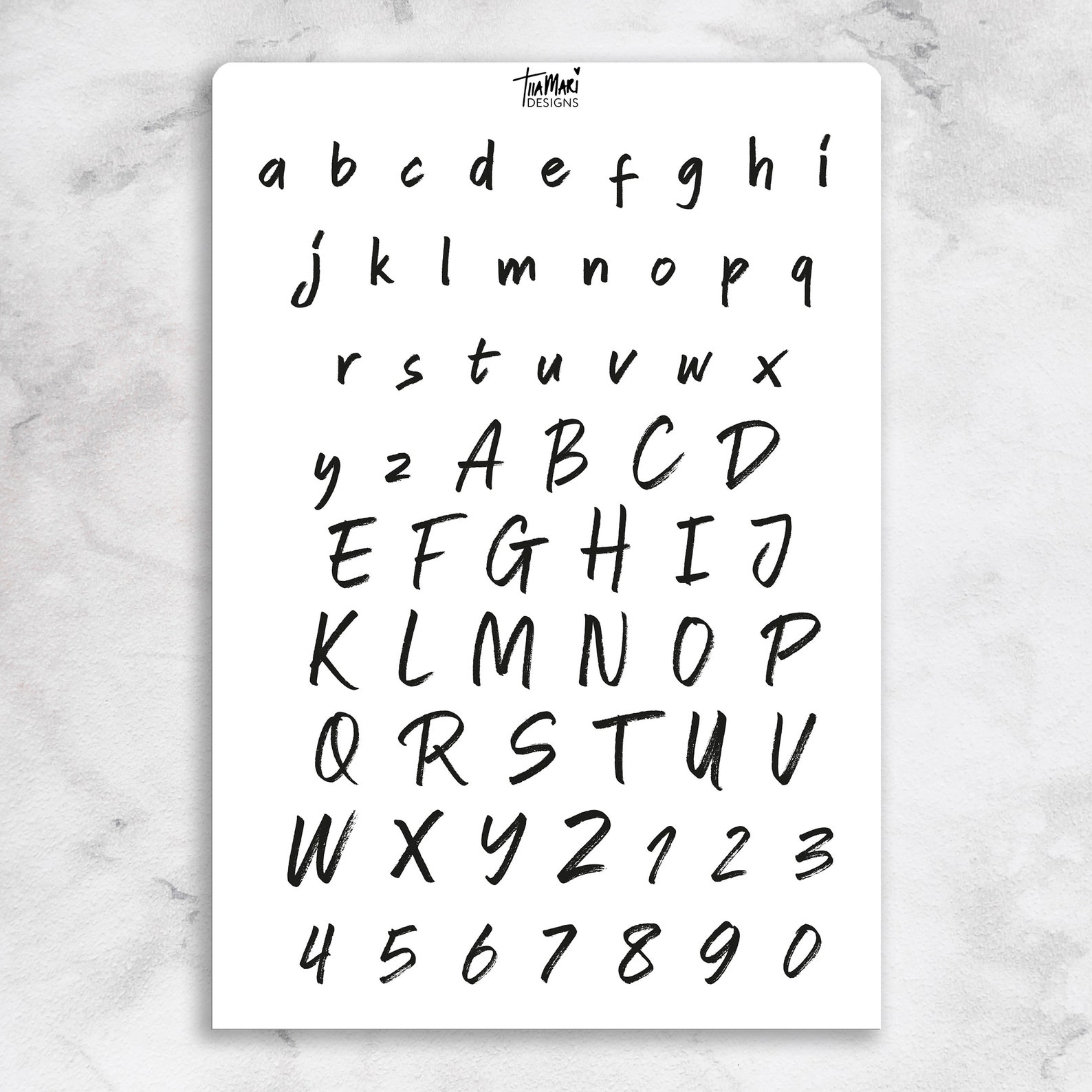 alphabet stickers vinyl sticker sheet 62 small stickers 5