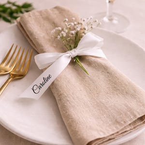 Hochzeitsband Name Aufbügeln | Personalisierte HTV Gast Name Aufkleber | Benutzerdefinierte Hochzeit Platzkarte Vinyl | Band Namenstransfer