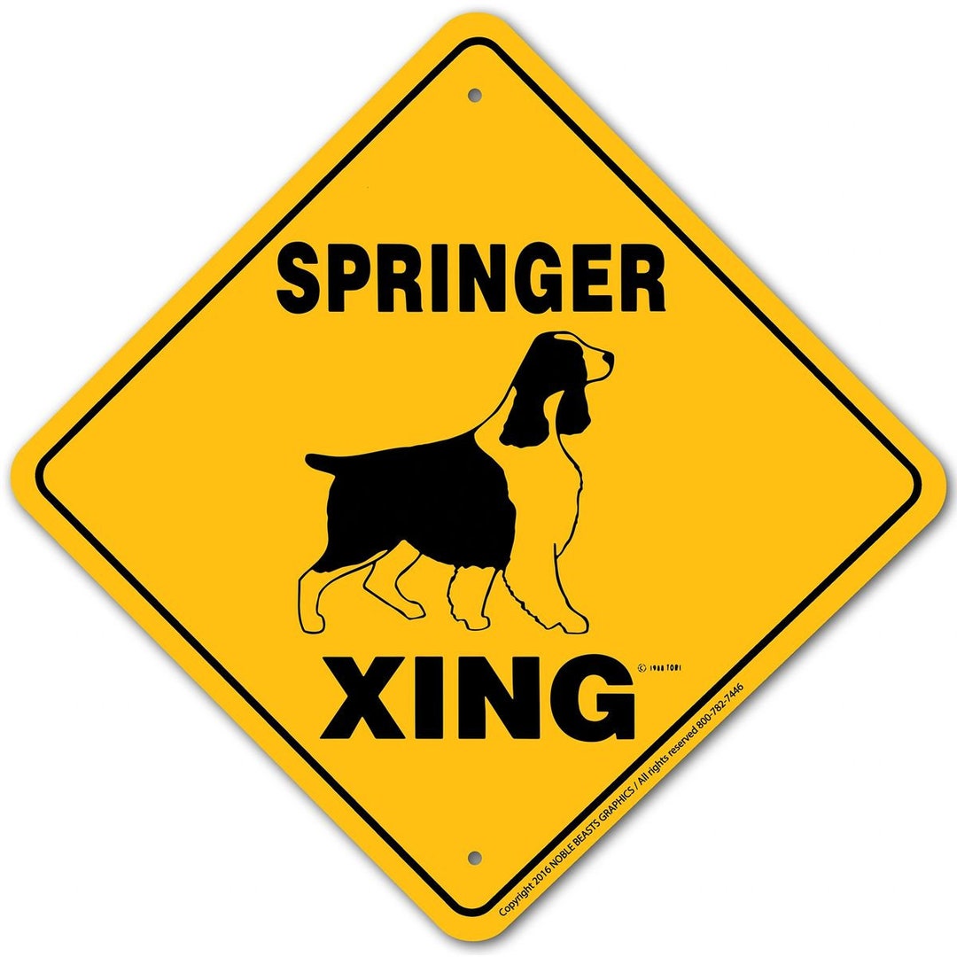 Springer Xing Sign Aluminum 12