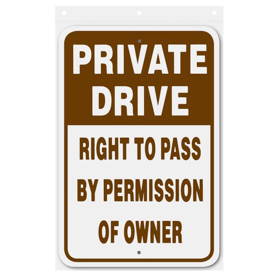Brimar 12"x18" Private Driveway Do Not Enter Sign - White Rust-Free Aluminum, Weatherproof, Bold - View #2