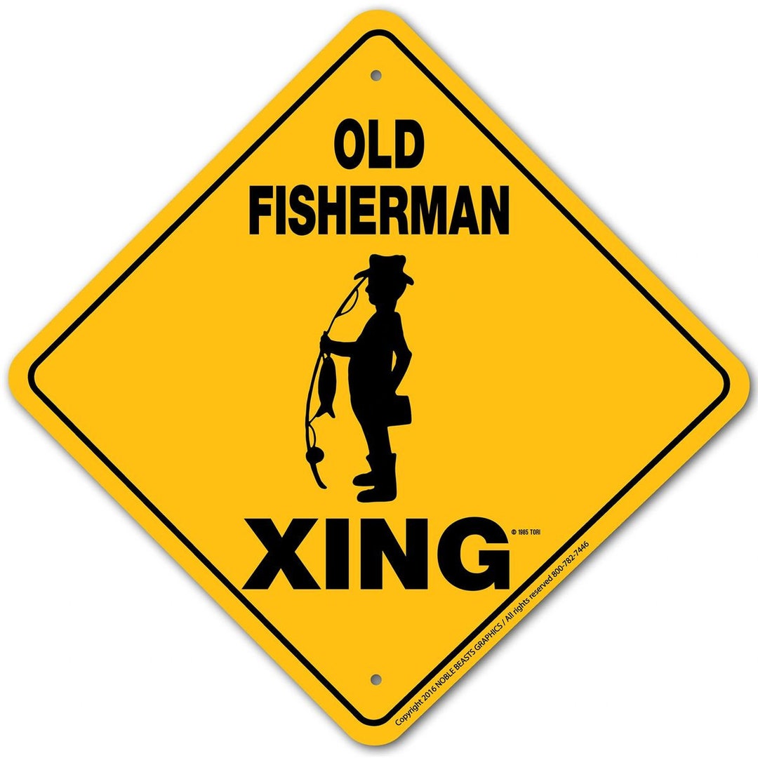 Old Fisherman's Drinking Club 看板 Old Fisherman Xing Sign Aluminum 12